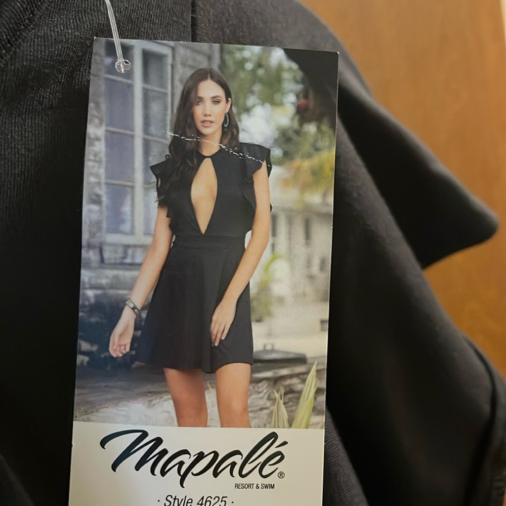 NWT! Black Key Hole Mini Dress